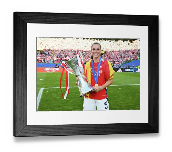 Framed Print : Arsenal WFC v FC Barcelona - UEFA Women's Champions League Final Arsenal WFC v FC Barcelona - UEFA Women's Champions League Final