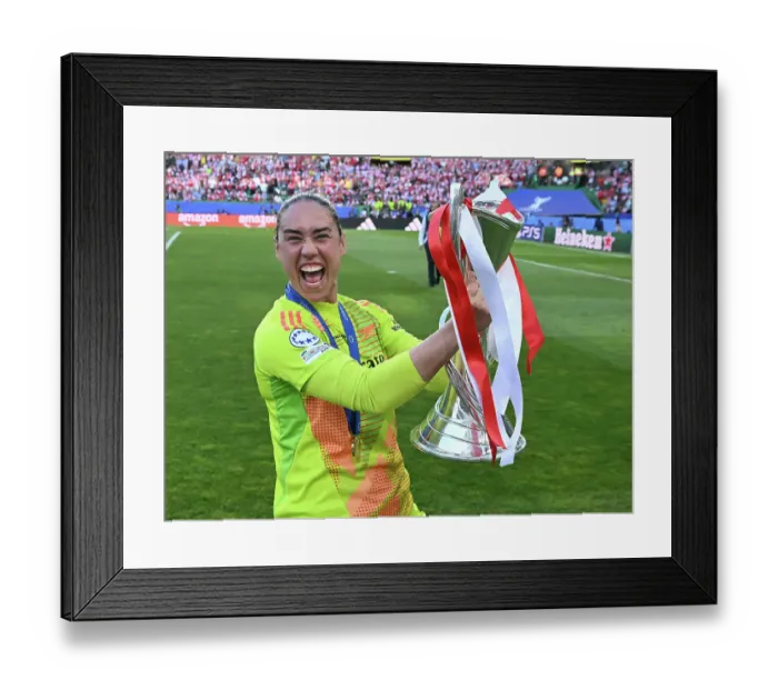 Framed Print : FC Barcelona v Arsenal WFC - UEFA Women's Champions League Final FC Barcelona v Arsenal WFC - UEFA Women's Champions League Final