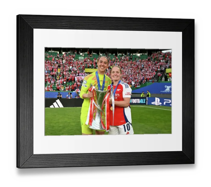 Framed Print : Arsenal WFC v FC Barcelona - UEFA Women's Champions League Final Arsenal WFC v FC Barcelona - UEFA Women's Champions League Final
