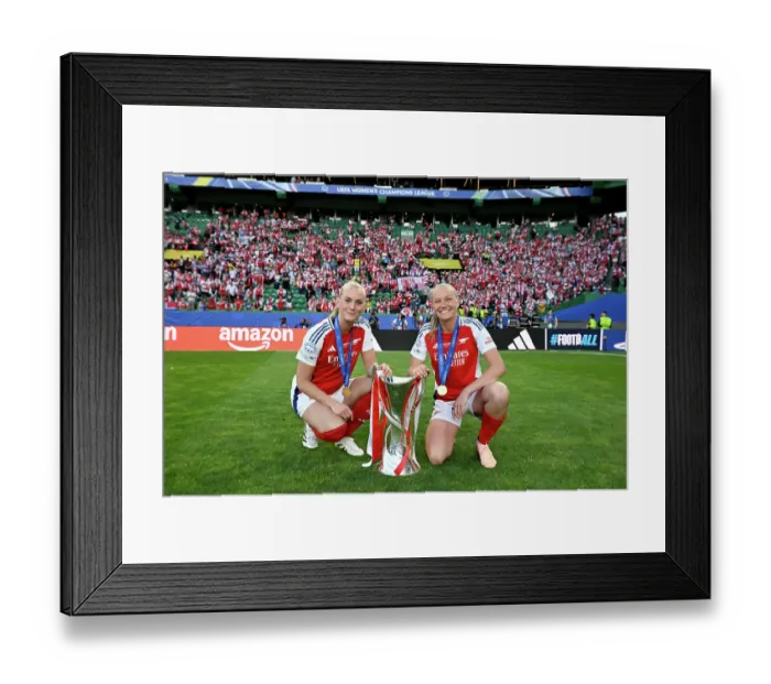 Framed Print : Arsenal WFC v FC Barcelona - UEFA Women's Champions League Final Arsenal WFC v FC Barcelona - UEFA Women's Champions League Final