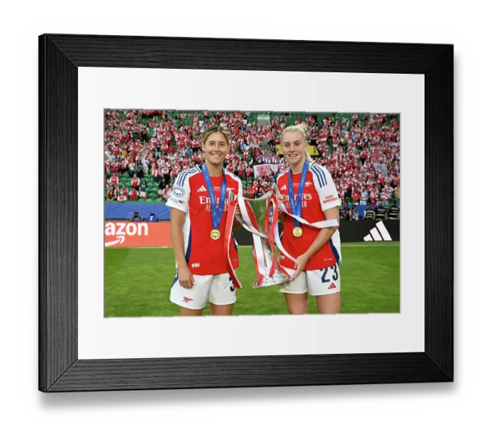 Framed Print : Arsenal WFC v FC Barcelona - UEFA Women's Champions League Final Arsenal WFC v FC Barcelona - UEFA Women's Champions League Final