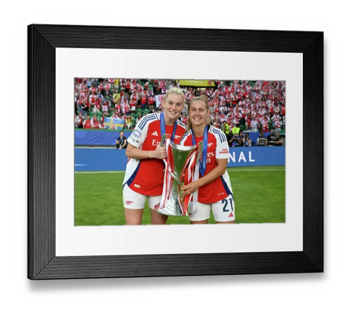 Framed Print : Arsenal WFC v FC Barcelona - UEFA Women's Champions League Final Arsenal WFC v FC Barcelona - UEFA Women's Champions League Final