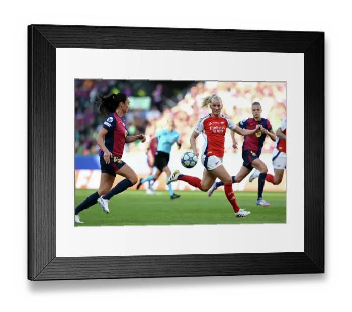 Framed Print : Arsenal WFC v FC Barcelona - UEFA Women's Champions League Final Arsenal WFC v FC Barcelona - UEFA Women's Champions League Final