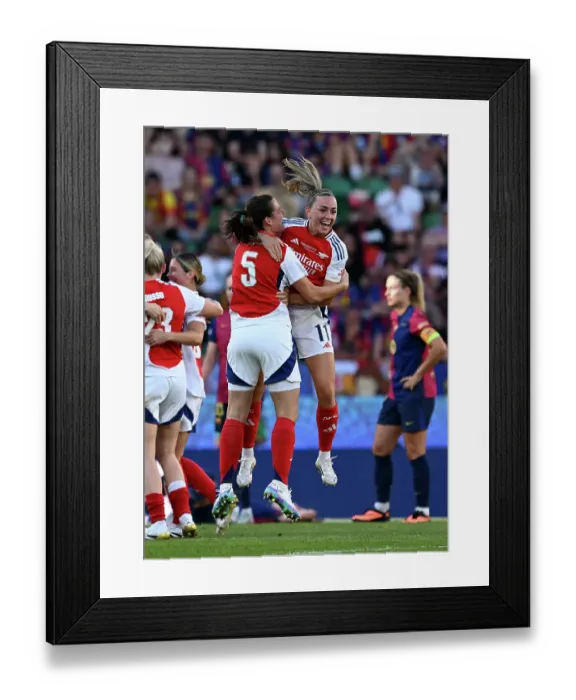 Framed Print : Arsenal WFC v FC Barcelona - UEFA Women's Champions League Final Arsenal WFC v FC Barcelona - UEFA Women's Champions League Final