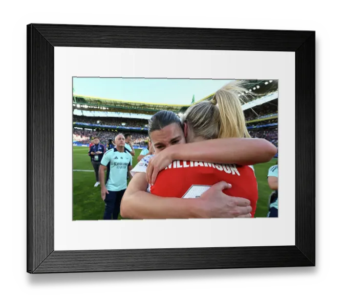 Framed Print : Arsenal WFC v FC Barcelona - UEFA Women's Champions League Final Arsenal WFC v FC Barcelona - UEFA Women's Champions League Final