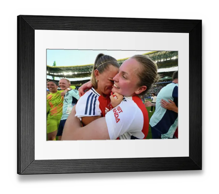 Framed Print : Arsenal WFC v FC Barcelona - UEFA Women's Champions League Final Arsenal WFC v FC Barcelona - UEFA Women's Champions League Final