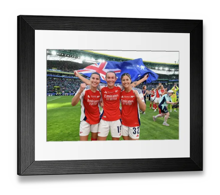 Framed Print : Arsenal WFC v FC Barcelona - UEFA Women's Champions League Final Arsenal WFC v FC Barcelona - UEFA Women's Champions League Final