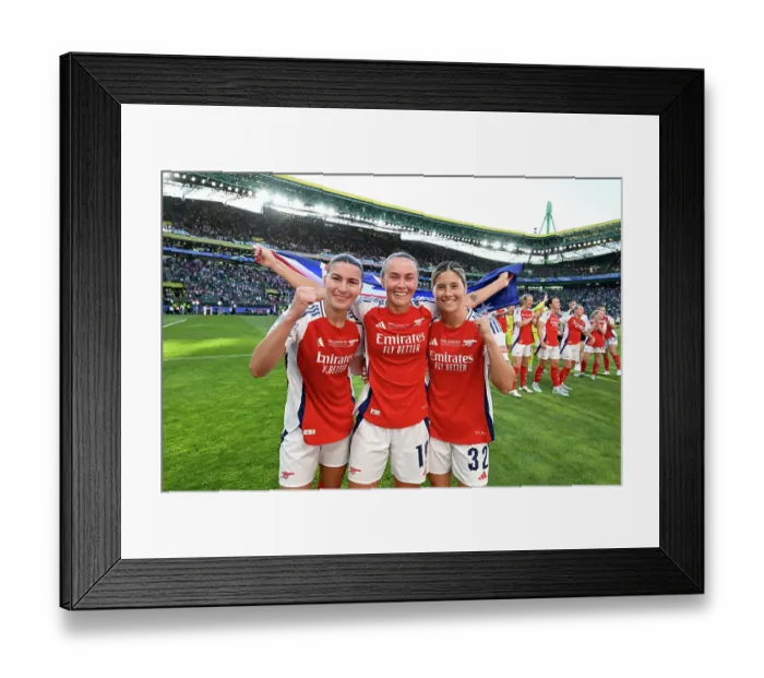 Framed Print : Arsenal WFC v FC Barcelona - UEFA Women's Champions League Final Arsenal WFC v FC Barcelona - UEFA Women's Champions League Final