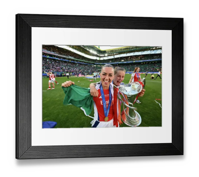 Framed Print : Arsenal WFC v FC Barcelona - UEFA Women's Champions League Final Arsenal WFC v FC Barcelona - UEFA Women's Champions League Final