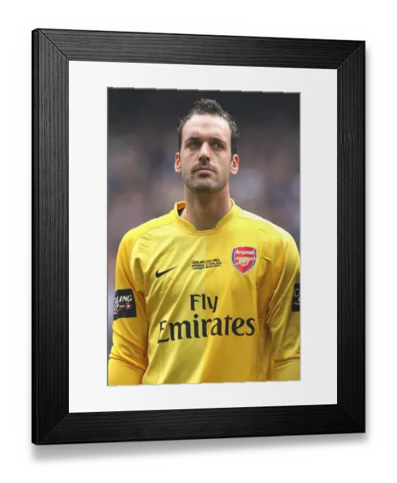 Framed Print : Manuel Almunia's Heartbreaking Loss: Arsenal 1-2 Chelsea, Carling Cup Final, 2007 Framed Print : Manuel Almunia's Heartbreaking Loss: Arsenal 1-2 Chelsea, Carling Cup Final, 2007