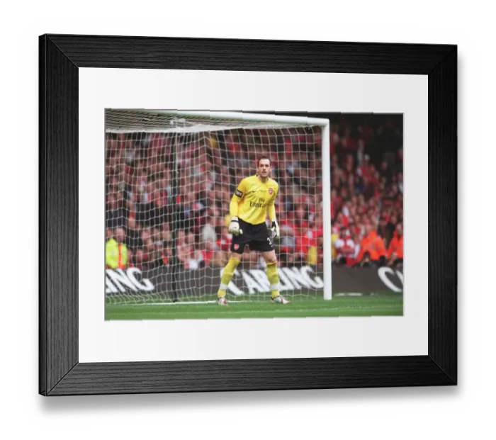 Framed Print : Manuel Almunia: Arsenal's Goalkeeper in Defeat at The Carling Cup Final vs. Chelsea, 2007 Framed Print : Manuel Almunia: Arsenal's Goalkeeper in Defeat at The Carling Cup Final vs. Chelsea, 2007