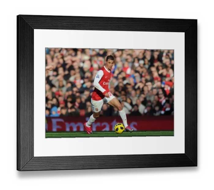 Framed Print : Marouane Chamakh (Arsenal). Arsenal 0: 1 Newcastle United, Barclays Premier League