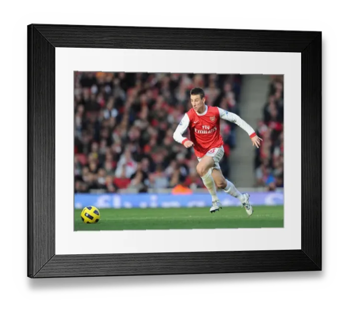 Framed Print : Laurent Koscielny (Arsenal). Arsenal 0: 1 Newcastle United, Barclays Premier League