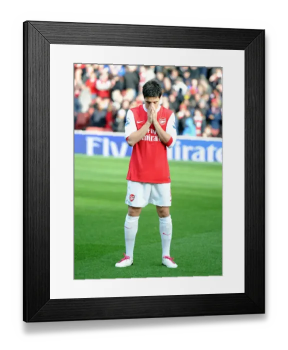 Framed Print : Arsenal's Samir Nasri Suffers Defeat Against Newcastle United in Premier League