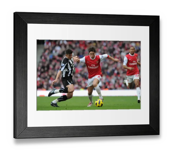 Framed Print : Surprise Win at Emirates: Nasri vs. Barton - Newcastle's 1-0 Triumph over Arsenal (2010-11 Barclays Premier League) Framed Print : Surprise Win at Emirates: Nasri vs. Barton - Newcastle's 1-0 Triumph over Arsenal (2010-11 Barclays Premier League)