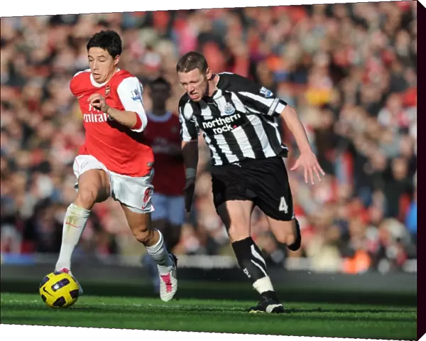 Samir Nasri (Arsenal) Kevin Nolan (Newcastle). Arsenal 0: 1 Newcastle United