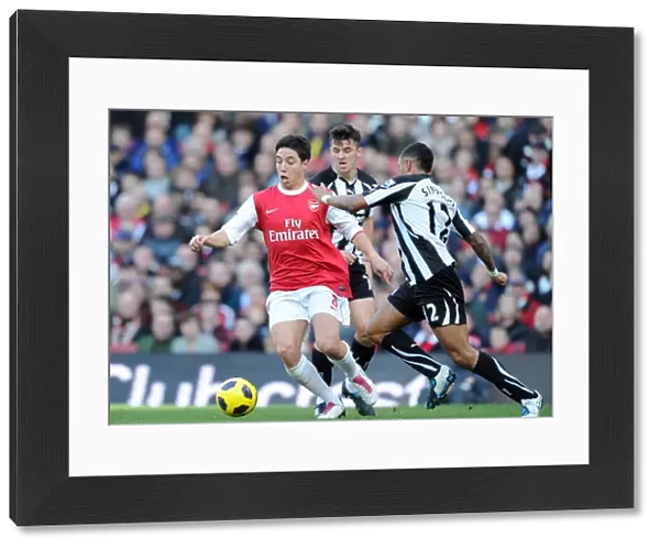 Samir Nasri (Arsenal) Danny Simpson (Newcastle). Arsenal 0: 1 Newcastle United