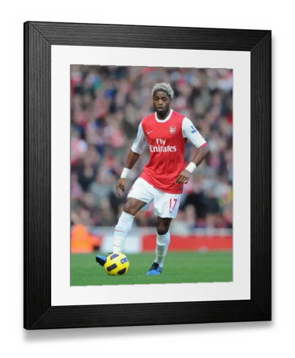 Framed Print : Alex Song (Arsenal). Arsenal 0: 1 Newcastle United, Barclays Premier League Framed Print : Alex Song (Arsenal). Arsenal 0: 1 Newcastle United, Barclays Premier League