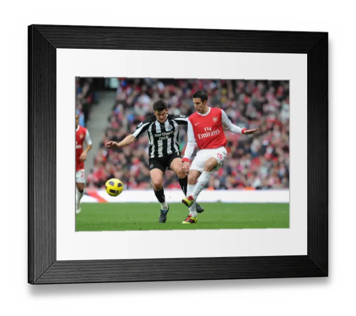 Framed Print : Van Persie's Strike: Arsenal 0-1 Newcastle United - Barton's Game-Changer