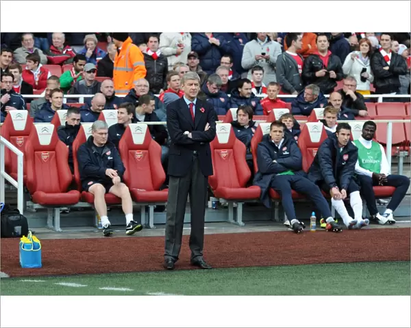 Arsenal manager Arsene Wenger. Arsenal 0: 1 Newcastle United, Barclays Premier League
