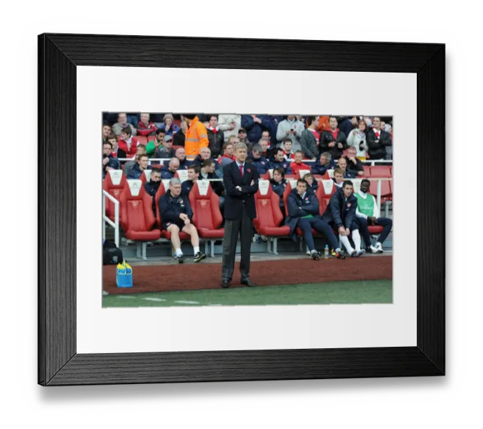 Framed Print : Arsenal manager Arsene Wenger. Arsenal 0: 1 Newcastle United, Barclays Premier League