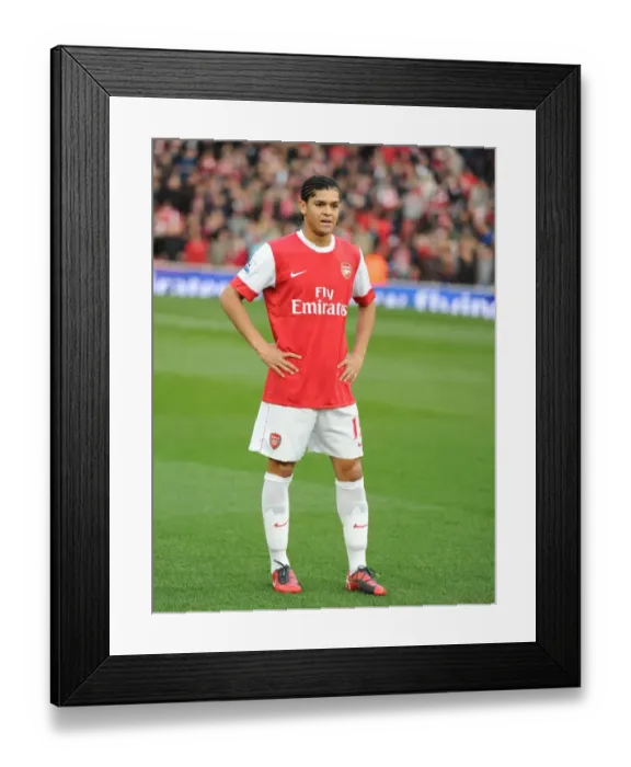 Framed Print : Denilson's Game-winning Goal: Arsenal 1-0 West Ham United, Premier League 2010