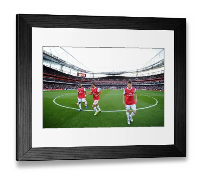 Framed Print : Laurent Koscielny, Marouane Chamakh and Alex Song (Arsenal). Arsenal 1: 0 West Ham United Framed Print : Laurent Koscielny, Marouane Chamakh and Alex Song (Arsenal). Arsenal 1: 0 West Ham United