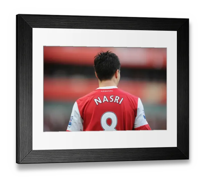 Framed Print : Samir Nasri Scores the Decisive Goal: Arsenal 1-0 West Ham United, Premier League 2010-11