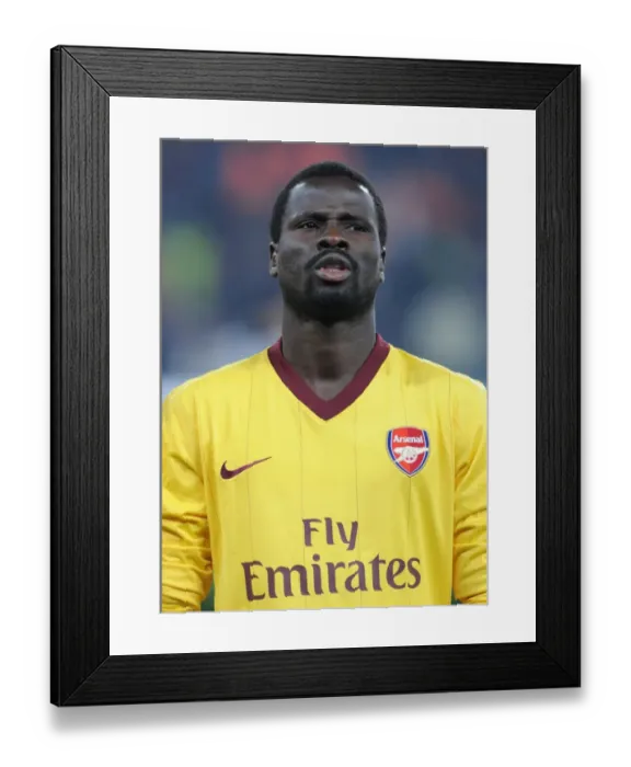 Framed Print : Emmanuel Eboue (Arsenal. Shakhtar Donetsk 2: 1 Arsenal, UEFA Champiojns League