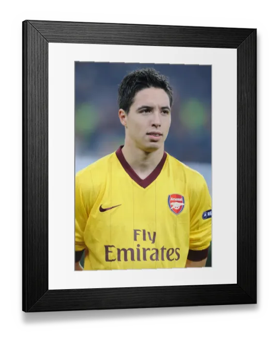 Framed Print : Sami Nasri (Arsenal). Shakhtar Donetsk 2: 1 Arsenal, UEFA Champiojns League