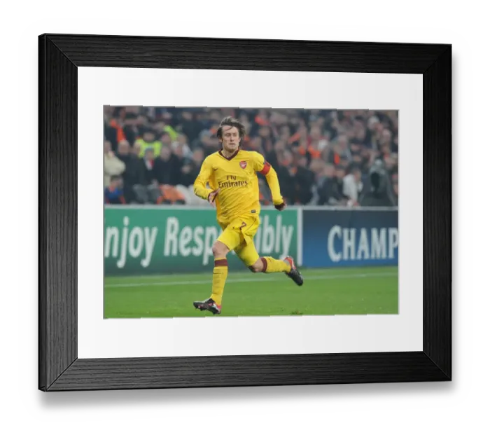Framed Print : Tomas Rosicky (Arsenal). Shakhtar Donetsk 2: 1 Arsenal, UEFA Champiojns League