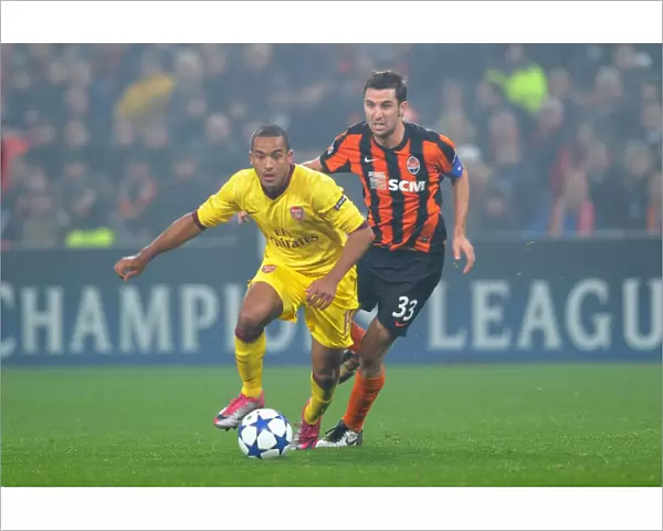 Theo Walcott (Arsenal) Darijo Srna (Shakhtar). Shakhtar Donetsk 2: 1 Arsenal