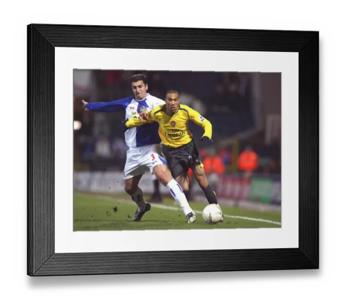 Framed Print : Clash of Titans: Gael Clichy vs Zurab Khizanishvili - Arsenal's Narrow FA Cup Victory