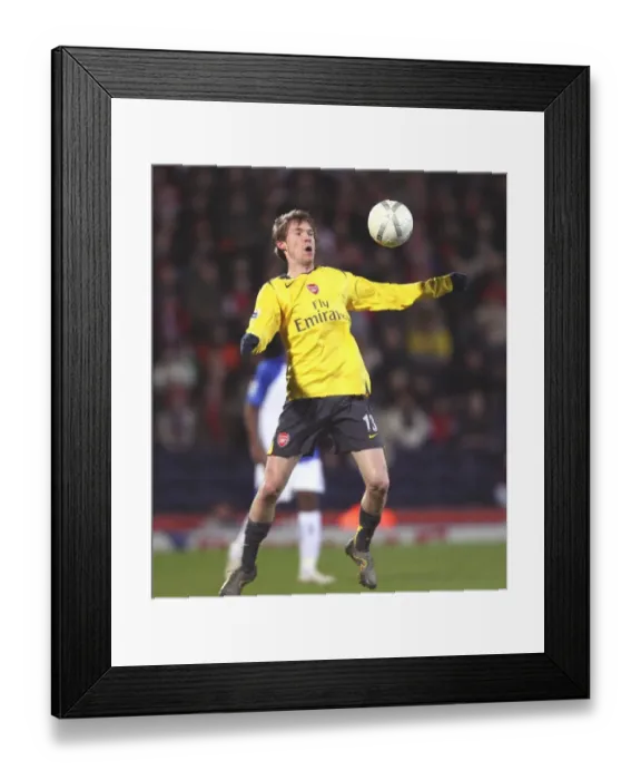 Framed Print : Alex Hleb's Winning Goal: Arsenal Triumphs Over Blackburn Rovers in FA Cup 5th Round