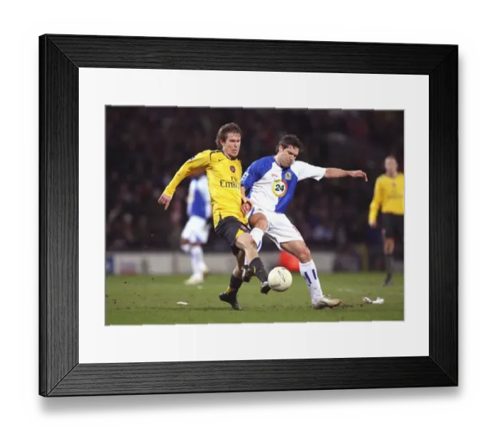 Framed Print : Alex Hleb (Arsenal) David Dunn (Blackburn) Framed Print : Alex Hleb (Arsenal) David Dunn (Blackburn)