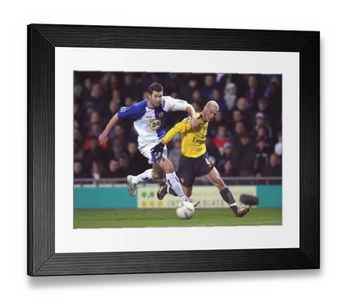 Framed Print : Freddie Ljungberg vs Brett Emerton: Arsenal's Battle in the FA Cup