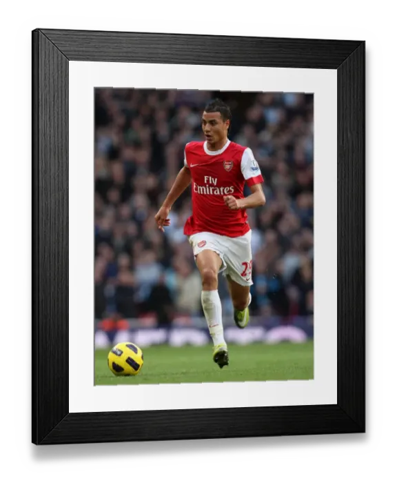 Framed Print : Marouane Chamakh (Arsenal). Arsenal 1: 0 West Ham United. Barclays Premier League