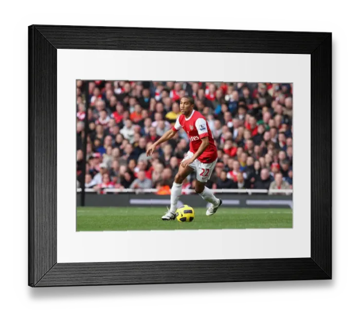 Framed Print : Gael Clichy (Arsenal). Arsenal 1: 0 West Ham United. Barclays Premier League