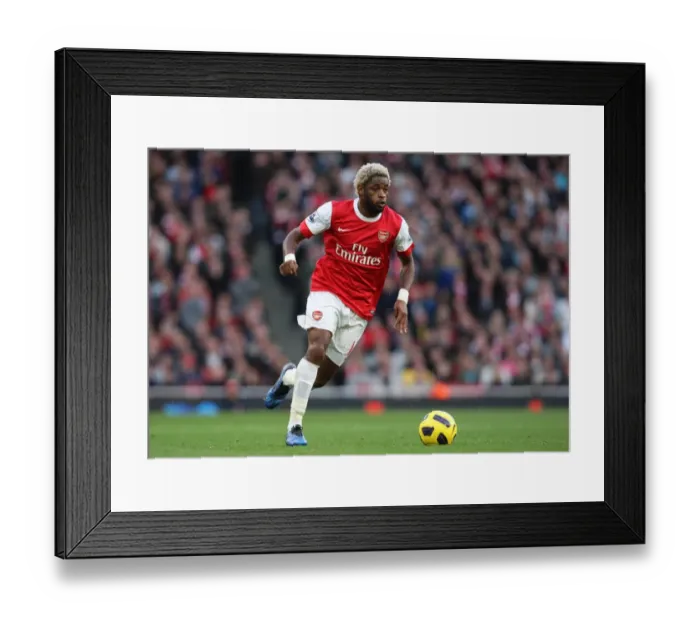 Framed Print : Alex Song (Arsenal). Arsenal 1: 0 West Ham United. Barclays Premier League