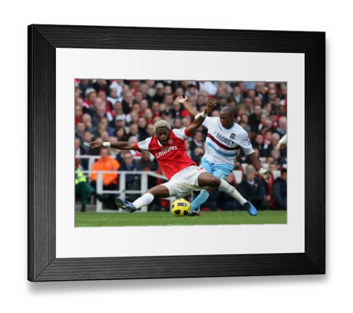 Framed Print : Alex Song Scores the Winner: Arsenal 1-0 West Ham United, Barclays Premier League, Emirates Stadium, 30 / 10 / 10