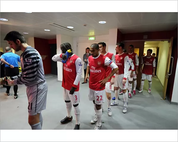 Geal Clichy (Arsenal) in the players tunnel. Arsenal 0: 1 Newcastle United