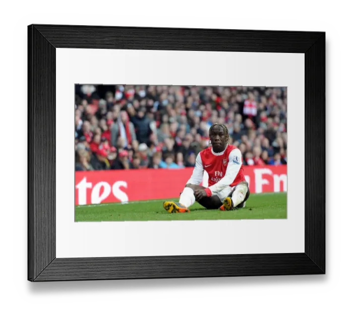 Framed Print : Bacary Sagna (Arsenal). Arsenal 0: 1 Newcastle United. Barclays Premier League