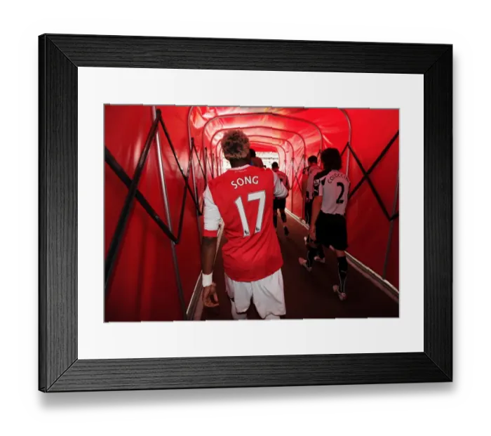 Framed Print : Alex Song's Defensive Blunder: Arsenal 0-1 Newcastle United, Barclays Premier League (2010-11)