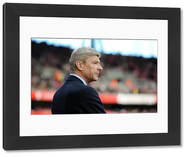 Arsene Wenger the Arsenal Manager. Arsenal 0: 1 Newcastle United. Barclays Premier League