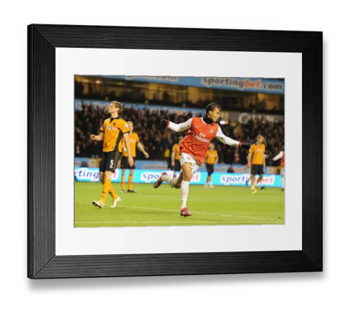 Framed Print : Chamakh's Historic Debut Goal: Arsenal Cruises Past Wolverhampton 2-0 Framed Print : Chamakh's Historic Debut Goal: Arsenal Cruises Past Wolverhampton 2-0