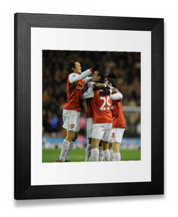 Framed Print : Chamakh and Rosicky: Arsenal's Unstoppable Duo Celebrate First Goals in 2-0 Win Over Wolverhampton Framed Print : Chamakh and Rosicky: Arsenal's Unstoppable Duo Celebrate First Goals in 2-0 Win Over Wolverhampton