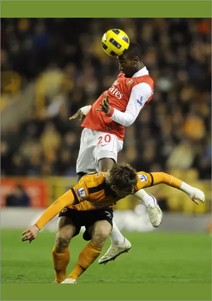 Johan Djourou (Arsenal) Kevin Doyle (Wolves). Wolverhampton Wanderers 0: 2 Arsenal