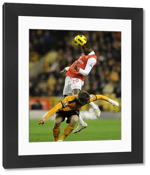 Johan Djourou (Arsenal) Kevin Doyle (Wolves). Wolverhampton Wanderers 0: 2 Arsenal