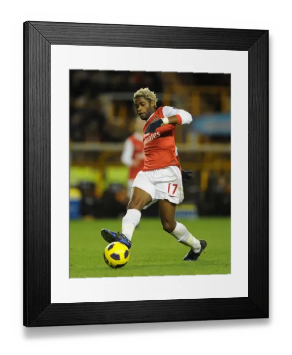 Framed Print : Alex Song (Arsenal). Wolverhampton Wanderers 0: 2 Arsenal, Barclays Premier League Framed Print : Alex Song (Arsenal). Wolverhampton Wanderers 0: 2 Arsenal, Barclays Premier League