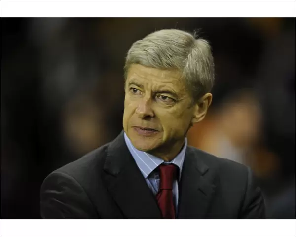 Arsenal manager Arsene Wenger. Wolverhampton Wanderers 0: 2 Arsenal, Barclays Premier League